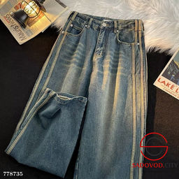 Джинсы с лампасами свободные - Bruno фото 6