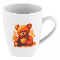 Набор посуды фарфоровый "Мишутка" 3 предмета: тарелка мелкая д175мм гладкий край, салатник д360мм, кружка 210мл, форма "Глория", подарочная упаковка (Россия)