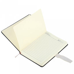 Ежедневник недатированный 14,2х21см "Одуванчик" 112 листов, в линейку, сшитый внутренний блок, с закладкой, обложка кожзам, отделочная строчка, тиснение золотом, цвет темно-синий, застежка на магните (Китай)