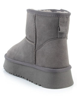 04-PF8521-5 GRAY Угги женские (натуральная замша, 100% шерсть)