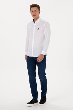 Erkek Beyaz Uzun Kollu G_mlek - U.s. polo assn фото 4