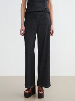 Wideleg Kad?n Jean Pantolon