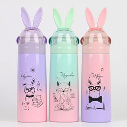 Термос Мастер К Кролик, 350 мл, 26?7 см, сохраняет тепло 8 ч, нержавеющая сталь, микс