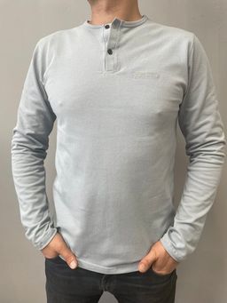 100% ХЛОПОК ПИКЕ Лонгслив мужской - Knitka wear фото 2