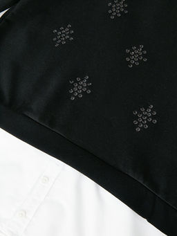 Bisiklet Yaka Ta? Bask?l? Uzun Kollu K?z ?ocuk Sweatshirt - Waikiki фото 3
