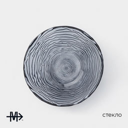 Салатник Magistro Рифл, 350 мл, d=14.7 см, стекло, голубой  фото 2
