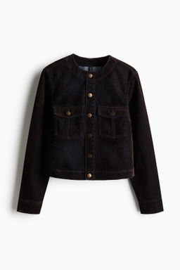 Cazadora denim afelpada