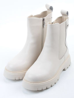 04-PAT17-2Z MILK Ботинки зимние женские (натуральная кожа, 100% шерсть)