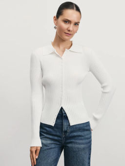 Облегающий джемпер поло из вискозы / Zarina