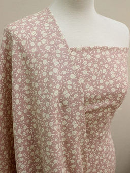 Муслин Премиум двухслойный гладкий Нежные грезы цв.пыльно-розовый, ш.2.5м, хлопок-100%, 130гр/м.кв - Купава фото 2