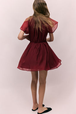 Vestido con mangas mariposa - H&m фото 5