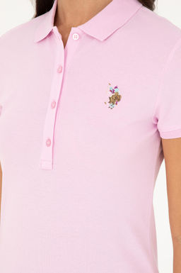 Женская розовая футболка Неожиданная скидка в корзине - U.s. polo assn фото 7