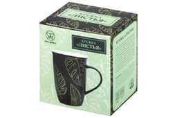 Кружка 450 мл 12,5*9*12,5 см Листья, NEW BONE CHINA - Elan gallery фото 8