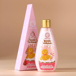 Гель для душа в коробке, 200 мл, аромат ванильного милкшейка, URAL LAB фото 2