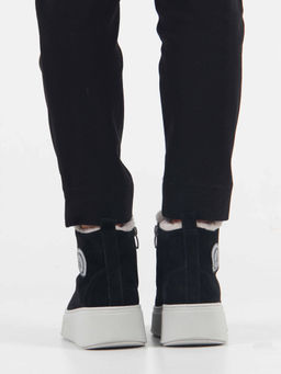 Ботинки 217.ALTAgr. черный замша/Шерсть