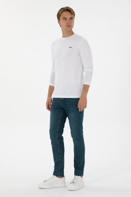 Erkek Beyaz Basic Sweatshirt Sepette S_rpriz _ndirim - U.s. polo assn фото 4