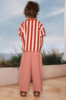 LIMITED EDITION STRIPED BALLOON TROUSERS - Zara фото 4