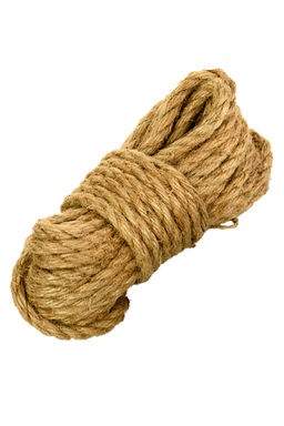 Джутовая веревка TOYFA Theatre, бежевая, 10 м  фото 4