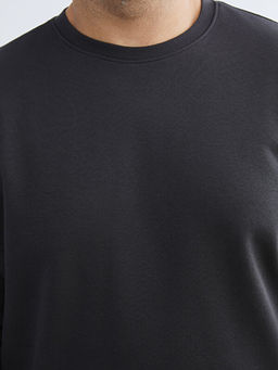 B?y?k Beden Bisiklet Yaka Erkek Sweatshirt