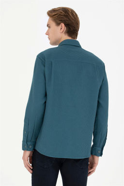 Мужская рубашка Petrol с длинным рукавом - U.s. polo assn фото 5