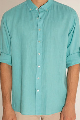 Мужская мятная рубашка с длинным рукавом - U.s. polo assn фото 14