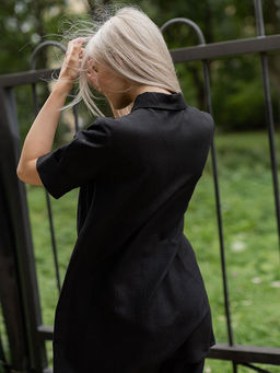 Блузка рубашка лен вискоза