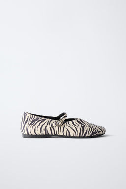 ANIMAL PRINT BALLET FLATS - Zara фото 2