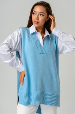 Женский вязаный жилет оверсайз Happyfox - Happy fox фото 9