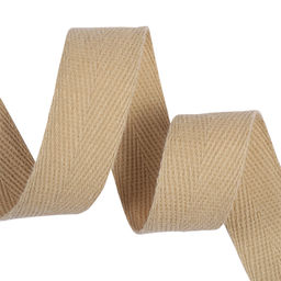 Лента-тесьма 20мм киперная 5,0г хлопок TBY.CT цв.F277 бежевый уп.50м