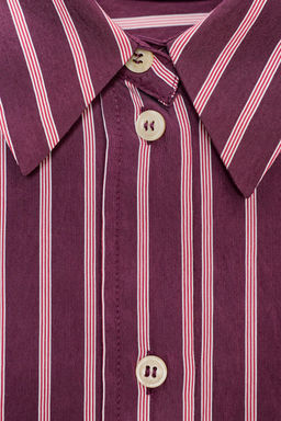 OVERSIZE STRIPED POPLIN SHIRT - Zara фото 8