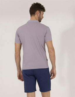 Lila Slim Fit Polo Yaka Merserize Ti__rt - Pierre cardin фото 5