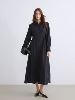 Modal Kar???ml? G?mlek Elbise