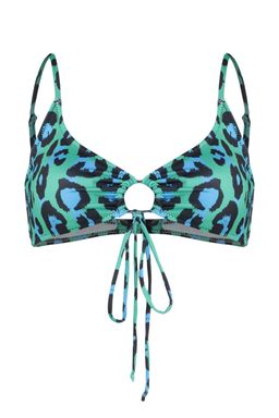 TRENDYOLMILLA Leopar Desenli Bralet Cut Out/Pencereli Bikini Ustu TBESS23BU00124  фото 8