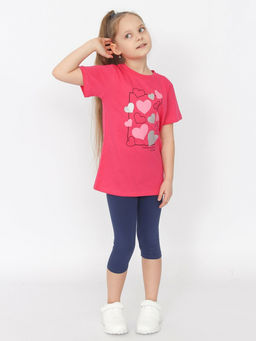 CRB wear / HSJG 63845-46 Футболка для девочки,циклама/Ex.Cherubino  фото 2