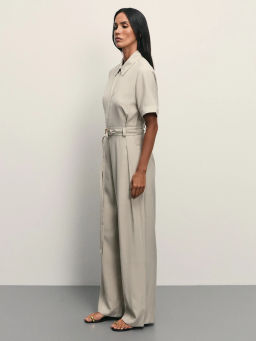 Комбинезон на молнии с поясом / Zarina  фото 4