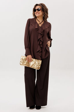 Блуза ANELLI 1679 пряный какао  фото 9