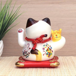 Фигурка Кот манэки-нэко 12х12х13,5 см / 0611-0616 /уп 36/на солнечной батарее - ГалеонТрейд фото 11
