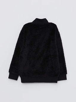 Dik Yaka Spiderman Nak??l? Uzun Kollu Pel?? Erkek ?ocuk Fermuarl? Sweatshirt - Waikiki фото 3