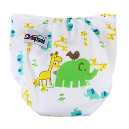 Многоразовый подгузник с вкладышем Жирафы - Крошка я фото 6