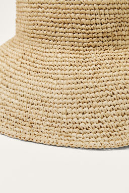 LIMITED EDITION RAFFIA BUCKET HAT - Zara фото 13