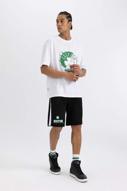DeFactoFit Короткие шорты из плотной ткани свободного покроя NBA Boston Celtics