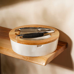 Орешница с орехоколом SL Home «Тренто», 2 предмета: орешница, орехокол, фарфор