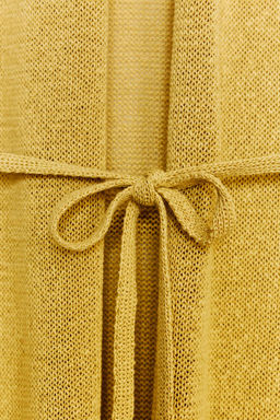 LONG KNIT LINEN WAISTCOAT - Zara фото 7