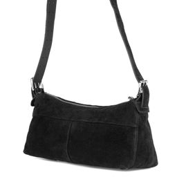 98137 black, Женская замшевая сумка, Barcelo Biagi