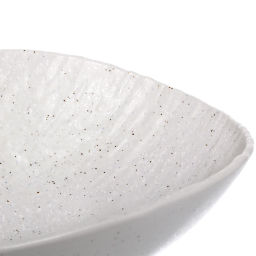 Салатница керамическая "Perfetto" 19,3*15,7*7см фактурный узор, белая