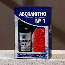 Подарочный набор «Абсолютно лучший», гель для душа водка 250 мл и мыло для рук 70 г, Чистое счастье