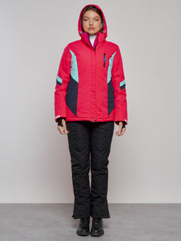 Горнолыжная куртка женская зимняя розового цвета 2201-1R - Chunmai фото 15