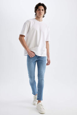 Pedro Slim Fit Джинсовые брюки узкого кроя с нормальной талией и узкими штанинами - Defacto фото 3