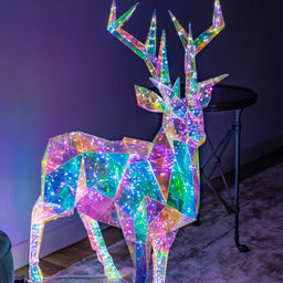 ULD-R501 220V DEER Светильник декоративный Олень. 500 светодиодов. Белый свет. Цвет корпуса радужный. TM Uniel - Volpe фото 3