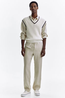 Pantal?n de lino Regular Fit - H&m фото 6
